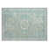 Machine Washable Indoor/Outdoor Xhevrie Turquoise Rug