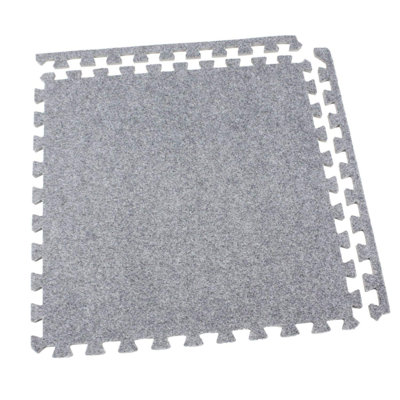 24'' W x 24'' L Plush Cut Interlocking Polyester Carpet Tile