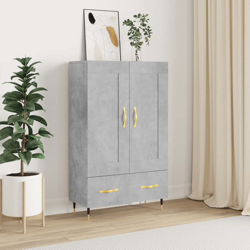 Aristomache 69.5cm Sideboard, Concrete Oak
