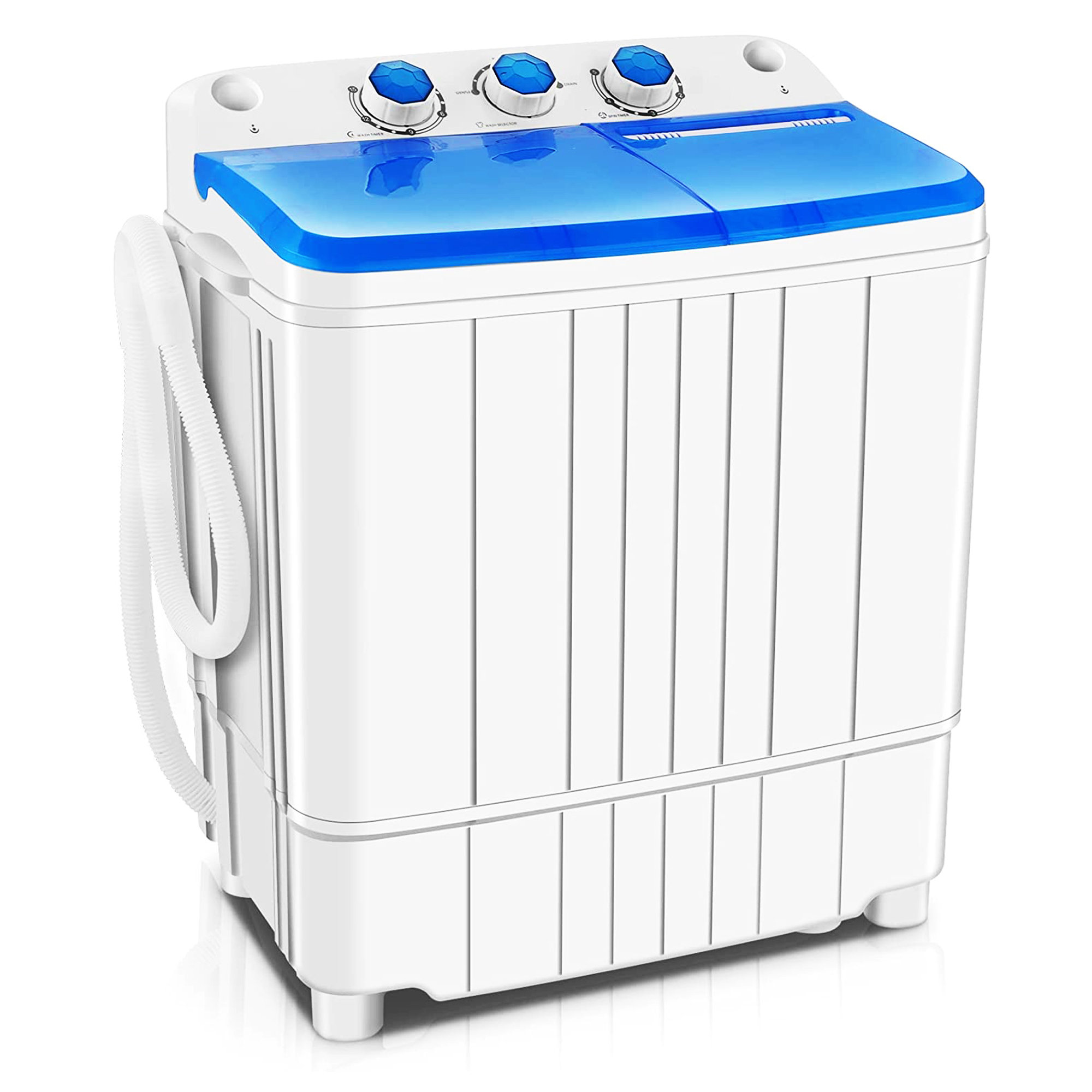 Costway High Efficiency Portable Washer & Dryer Combo in White