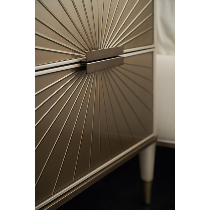 Valentina 2 - Drawer Solid Wood Nightstand