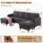 Kentrell 6-Piece Upholstered U-Shape Sectional Sofa With Ottoman-1121417709