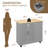 Arnola 39.7" W Kitchen Island Cart-956860545