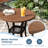 Thaliana Round Steel Outdoor Dining Table , 27.6 " W 27.6 " D-1959860147