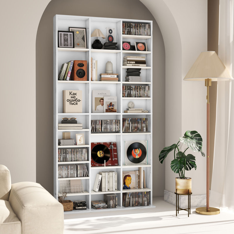 195cm H Media Shelves