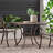 Vanderpool Square Metal Outdoor Dining Table With Umbrella Hole , 34.8'' in. W 34.8'' in. D