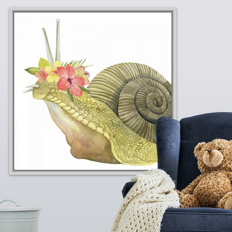 Art sur toile tropical halo i Shuttleworth, H 36 po x l 36 po x P 1,75po, Cadre flottant blanc