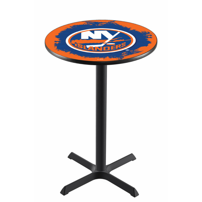 NHL Pub Table, New York Islanders, 42" H x 28" L x 28" W