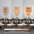 3-Light Dimmable Flush Mounted Wall Sconce with Amber Glass (Bulbs Included)-249744023