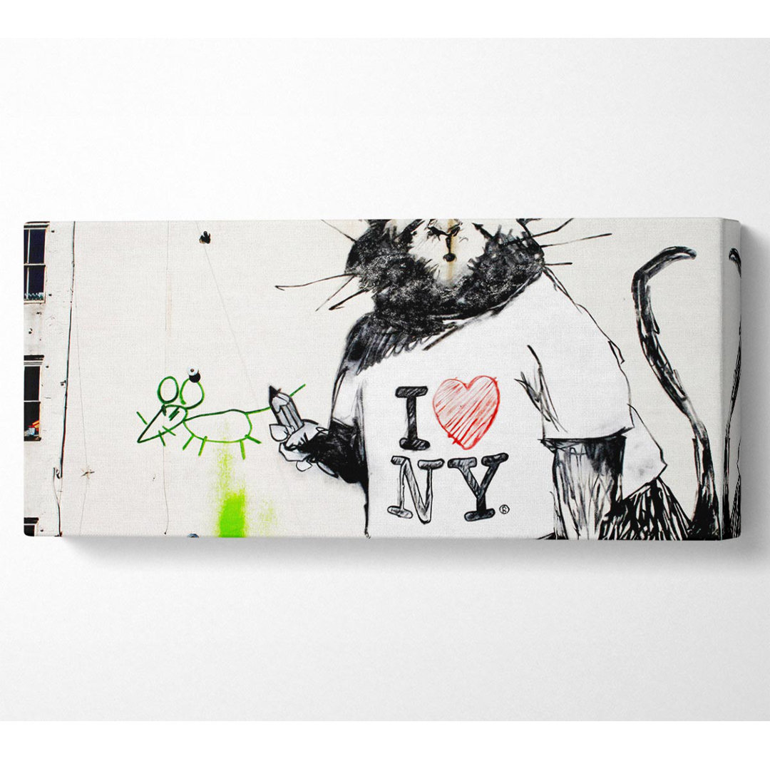 I Love New York Rat - Kunstdrucke auf Leinwand