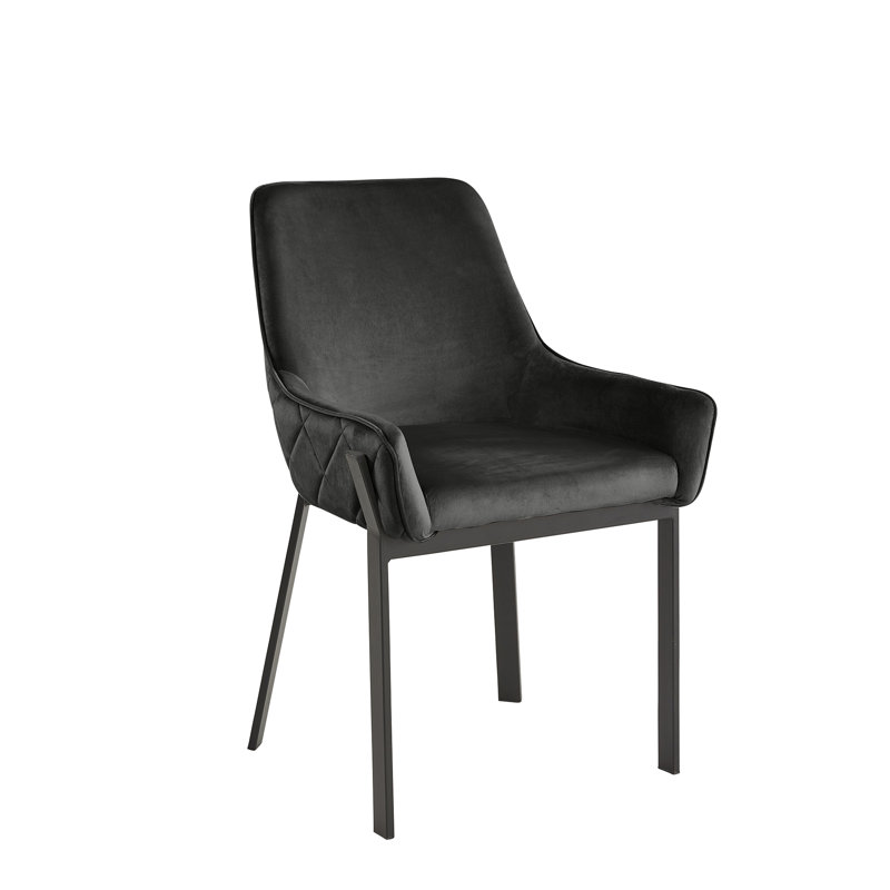 Axana Upholstered Dining Chair, Black