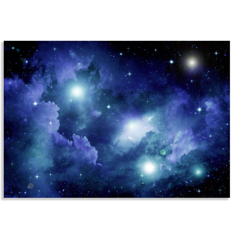 Planet In Outer Space Galaxy Peel & Stick Border, 100" L x 144" W