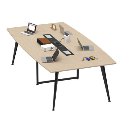  89.7'' Boat Shaped Conference Table