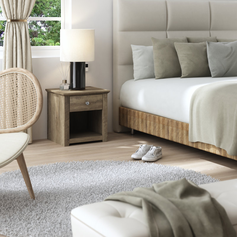 Tevrat 3 Pieces Bedroom Sets, Knotty Oak, Queen