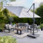 Nadasha - Hemsby 3 Piece Sofa Set with Gas Adjust Table and Cushions