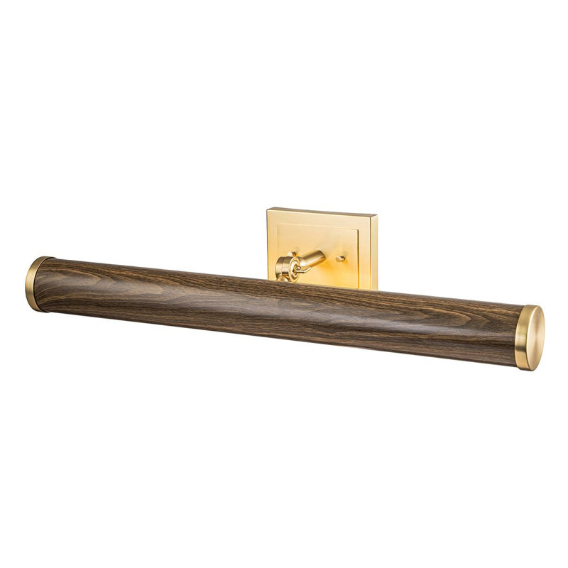 Grande lampe Coates en bois foncé
