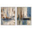 «Layers of Time», ensemble de reproductions d'art encadrées par Art Remedy, cadre argenté, 36 x 45-135342075-135342059