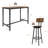 Reames Bar Table Set, Counter Height Table with 4 Bar Chairs, 5-Piece Pub Table Set-2136626665