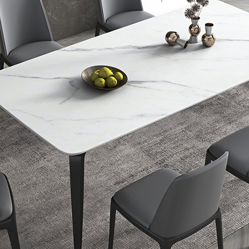 Ensemble de table de salle à manger et de chaises Superior Rock Plate, H 29,52 po x L 59,05 po x l 35,43 po