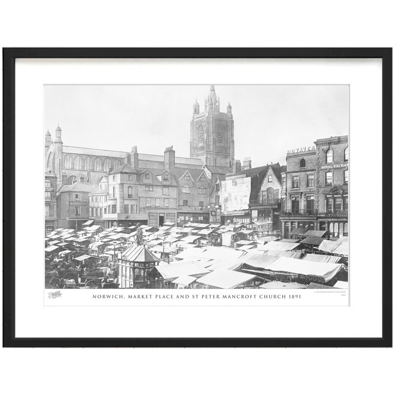 Norwich, Market Place And St Peter Mancroft Church 1891 by Francis Frith - Single Picture Frame Print