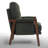 High Back Mid-century Modern Accent Armchair With Solid Wood Frame And Plush Cushions For Living Room-1786027826