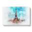 Eiffel Tower in Paris France in Abstract - Wrapped Canvas-55316158