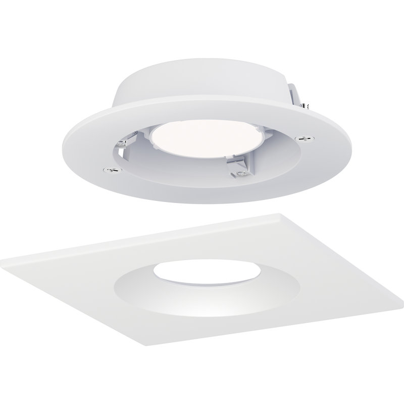Kazushi Acrylic LED Flush Mount, White