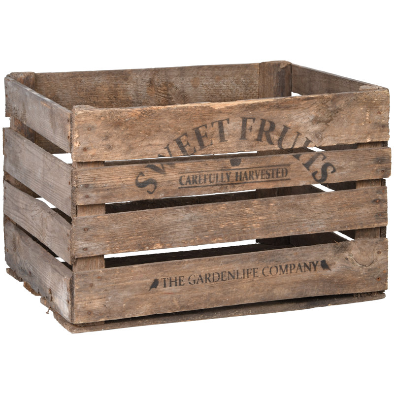 Wooden Sweet Fruits Apple Crate