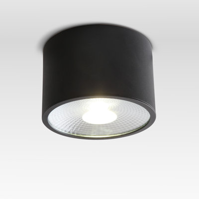 Plafonnier à DEL 4,7 pouces noir