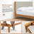 Natural Bamboo Mortise-and-tenon Upholstered Bed-763910540-763910541