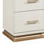 Grande commode moderne à 9 tiroirs avec quincaillerie dorée