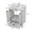 Stylish Textured Door Panel Bathroom Vanity-1918393797
