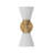2-Light Cone Glass Wall Sconce-885864259