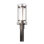 Banded Outdoor Post Light - Opal And Seeded Glass