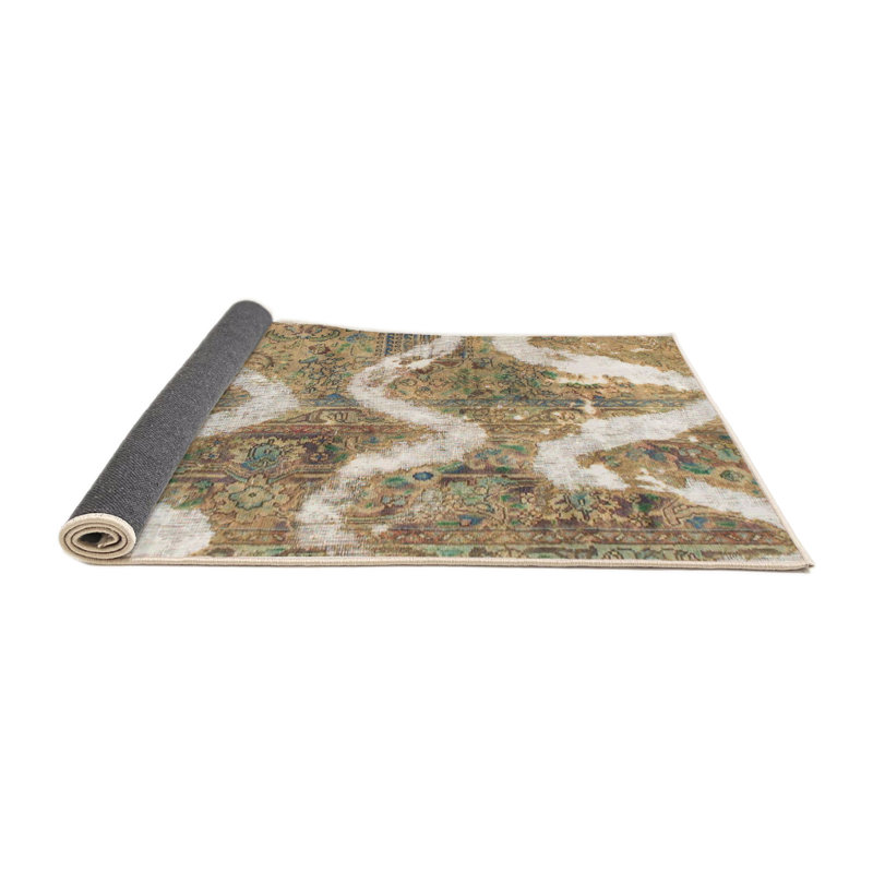 Smithland Wool Abstract Indoor Rug, Round 4'