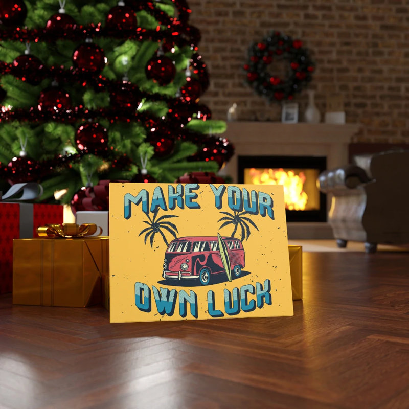 Make Your Own Luck - Wrapped Canvas Print, 30cm H x 41cm W