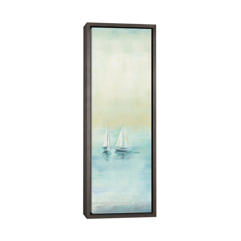 «Early Morning Sea II» par Silvia Vassileva, reproduction d'art panoramique, H 36 po x l 12 po x P 1,5 po