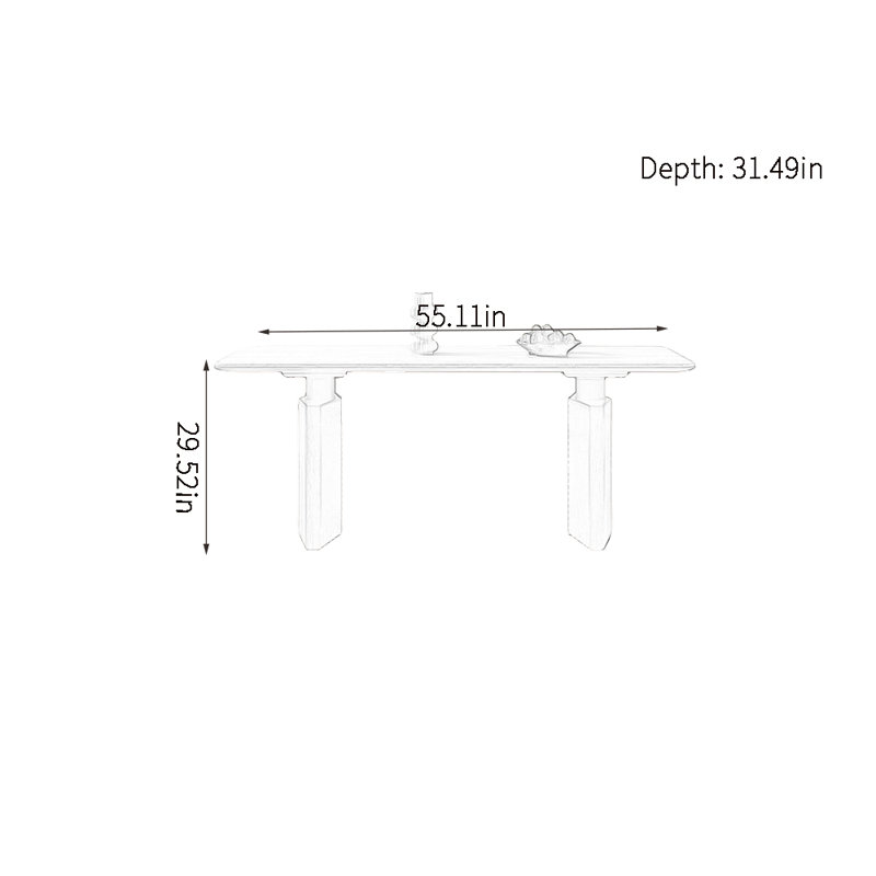 Runald, 29.52"H x 55.11"L x 31.49"W