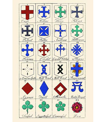 " Heraldic Crosses " by Hugh Clark