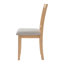 Ensemble de 2 chaises de salle à manger de style Mid-Century, structure en bois d'hévéa, style cuisine moderne-1253059857