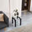 Katelee 1-Piece 2-Layers Small Table with Storage,Tempered Transparent Glass End Table