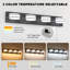 4-Light Dimmable LED Vanity Light Fixtures over Mirror with 3 Colour Temperatures （3000K/4000K/5500K)