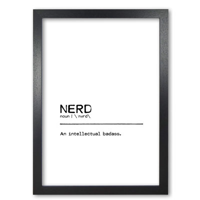 Nerd Badass Definition Quote - Print