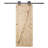 Horseshoe Steel Standard Single Door Barn Door Hardware Kit