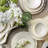 Elegant 24-Piece Dinner Set, White & Gold, 6 Service Plates (8.7 x 8.7 x 0.8 in), 6 Dinner Plates (7.9 x 7.9 x 1.6 in), 6 Bowls (5.5 x 5.5 x 2.0 in), 6 Dessert Plates (7.1 x 7.1 x 0.8 in) | 100% Porcelain, Perfect for Formal Dining & Entertaining