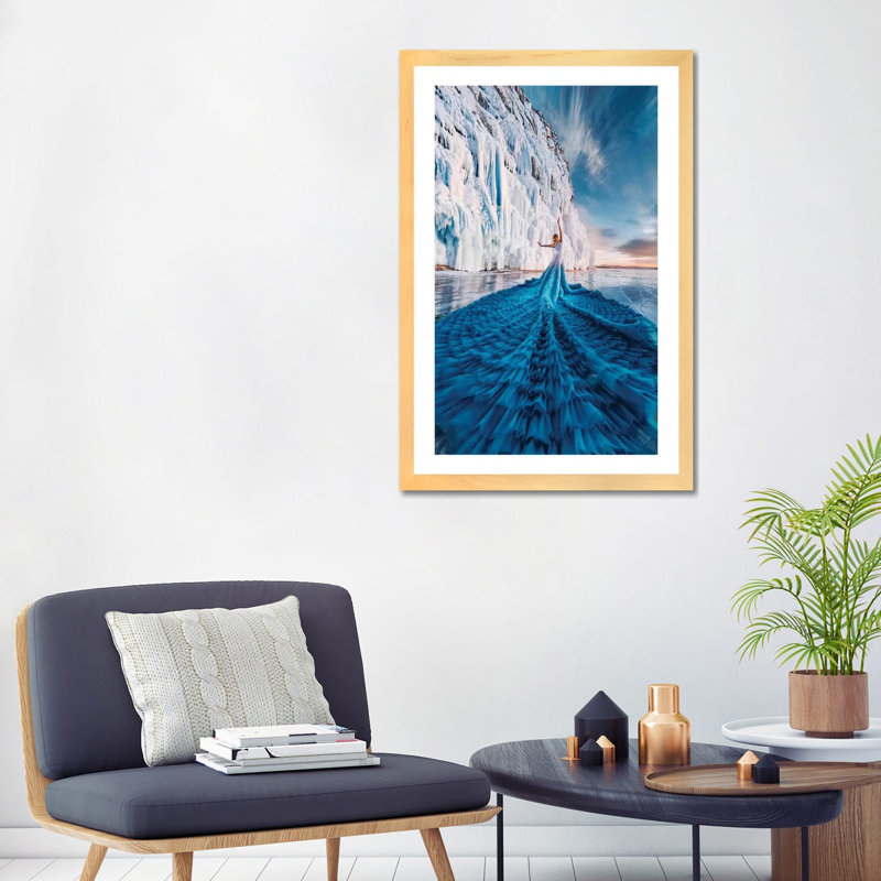 « Spring is coming » par Hobopeeba-reproduction d’art, H 32 po x l 24 po x P 1 po, Toile avec cadre en bois beige, Blanc