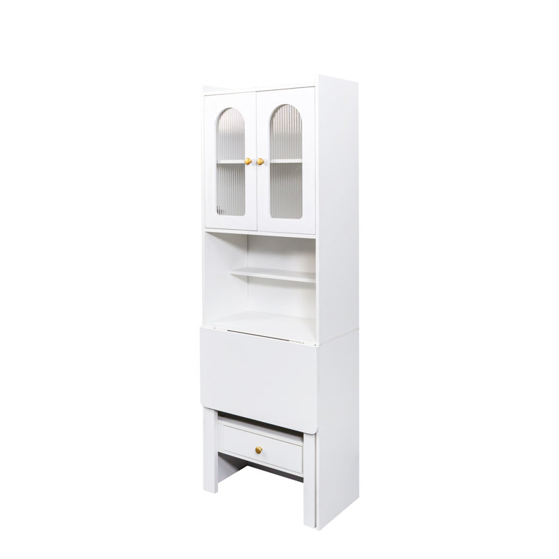 Table d'écriture convertible pliable, Blanc
