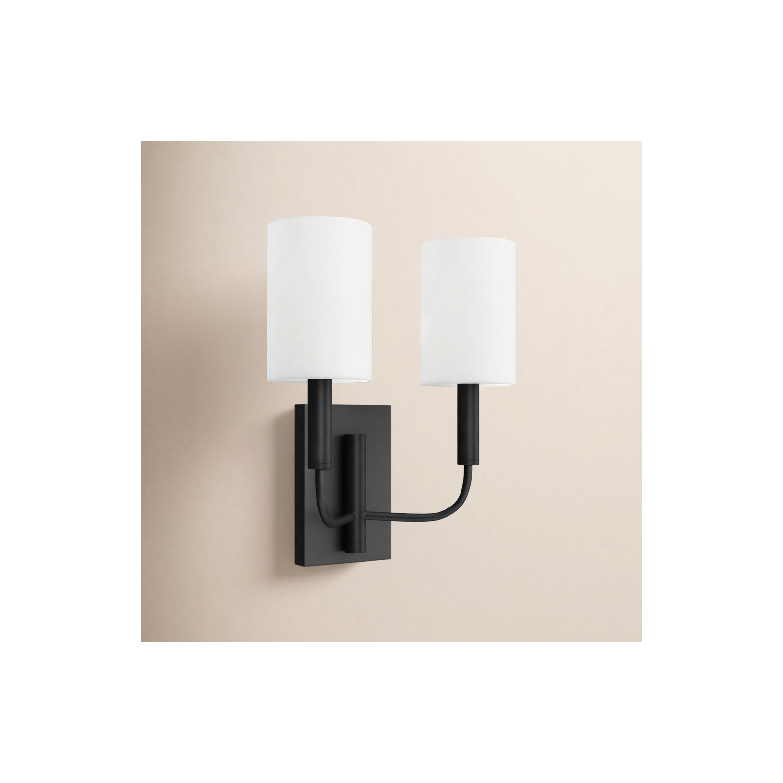 Tedder 2 Light Dimmable Candle Wall Light, Aged Iron