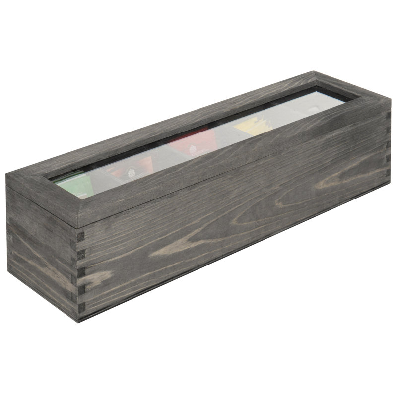 MyGift Wood Tea Box
