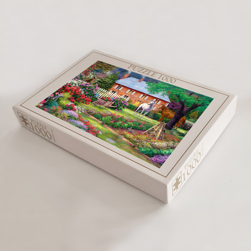 1000-Piece Jigsaw Puzzle, 26.8 x 18.9 inches | High-Quality 100% Cardboard, Vibrant Design | Perfect for Family Fun, Stress Relief & Educational Play | Gift for Adults & Kids | Box Size: 13.2 x 9.1 x 2.0 inches